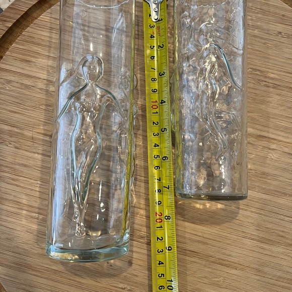 Set of 2 Vintage Libbey La Femme Tall Tumbler Glasses Dancing Nude Women Ladies - Picture 5 of 6